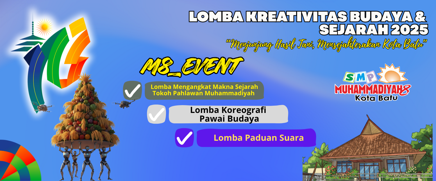 Banner Lomba Budaya & Sejarah SMP Muhammadiyah 8 Batu